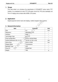 DT043BTFT Datasheet Page 4