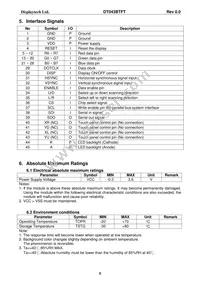 DT043BTFT Datasheet Page 6