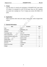DT043BTFT-PTS1 Datasheet Page 4