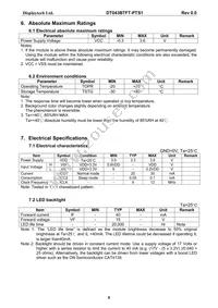 DT043BTFT-PTS1 Datasheet Page 7