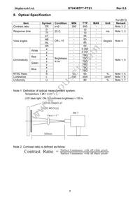 DT043BTFT-PTS1 Datasheet Page 8