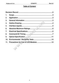 DT050TFT Datasheet Page 3