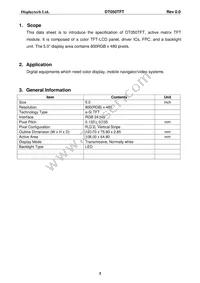 DT050TFT Datasheet Page 4