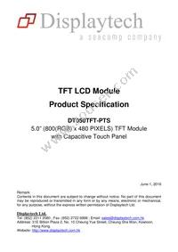 DT050TFT-PTS Datasheet Cover