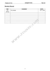 DT050TFT-PTS Datasheet Page 2