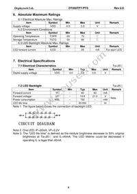 DT050TFT-PTS Datasheet Page 7