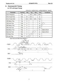 DT050TFT-PTS Datasheet Page 8