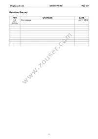 DT050TFT-TS Datasheet Page 2