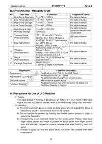 DT050TFT-TS Datasheet Page 15