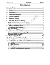 DT070BTFT Datasheet Page 3