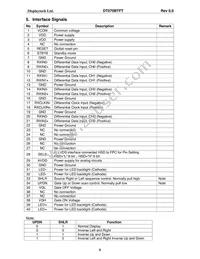 DT070BTFT Datasheet Page 6