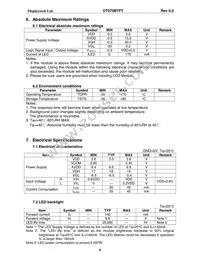 DT070BTFT Datasheet Page 7