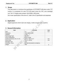 DT070BTFT-HB Datasheet Page 4