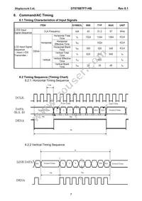 DT070BTFT-HB Datasheet Page 8