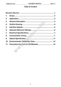 DT070BTFT-HB-PTS1 Datasheet Page 3