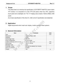 DT070BTFT-HB-PTS1 Datasheet Page 4