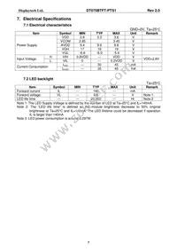 DT070BTFT-PTS1 Datasheet Page 8