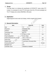 DT070CTFT Datasheet Page 4