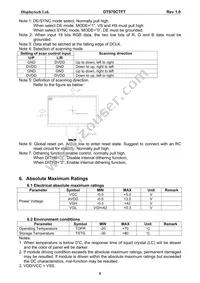 DT070CTFT Datasheet Page 7
