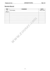 DT070CTFT-PTS Datasheet Page 2