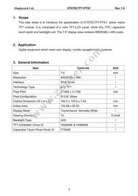 DT070CTFT-PTS Datasheet Page 4