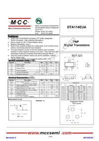 DTA114EUA-TP Datasheet Cover