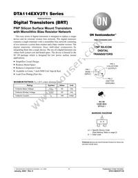 DTA114TXV3T1G Datasheet Cover