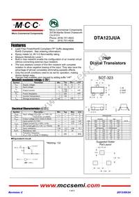 DTA123JUA-TP Datasheet Cover