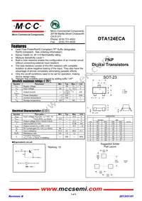 DTA124ECA-TP Datasheet Cover