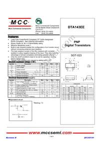 DTA143EE-TP Datasheet Cover