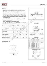 DTA143XUA-TP Datasheet Cover