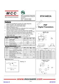 DTA144ECA-TP Datasheet Cover