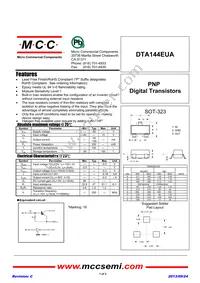 DTA144EUA-TP Datasheet Cover