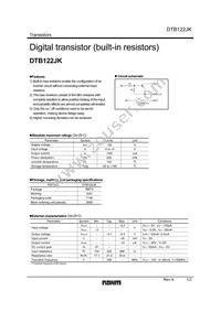 DTB122JKT146 Datasheet Cover