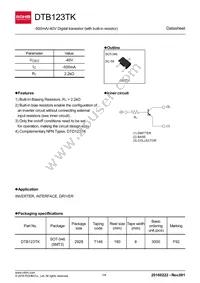 DTB123TKT146 Datasheet Cover