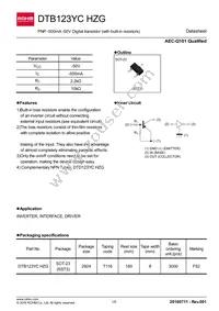 DTB123YCHZGT116 Datasheet Cover
