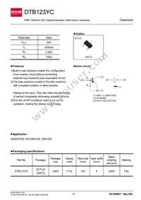 DTB123YCT116 Datasheet Cover