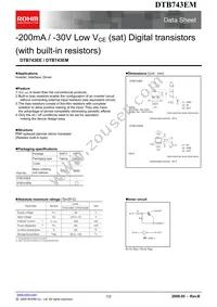 DTB743EMT2L Datasheet Cover