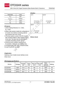 DTC024XMT2L Datasheet Cover