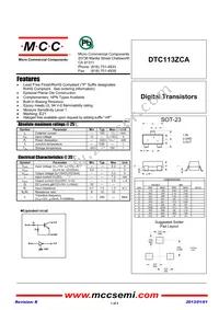 DTC113ZCA-TP Datasheet Cover