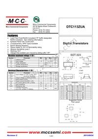 DTC113ZUA-TP Datasheet Cover