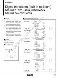 DTC114ECAT116 Datasheet Cover