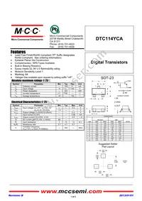 DTC114YCA-TP Datasheet Cover