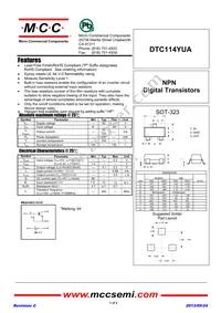 DTC114YUA-TP Datasheet Cover