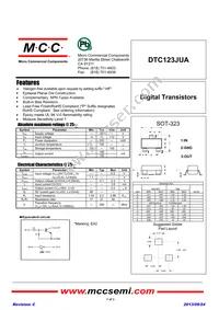 DTC123JUA-TP Datasheet Cover
