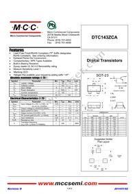 DTC143ZCA-TP Datasheet Cover