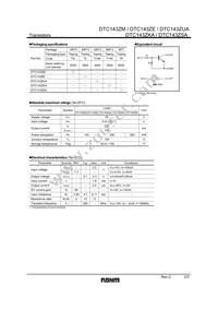 DTC143ZSATP Datasheet Page 2