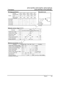 DTC144TSATP Datasheet Page 2