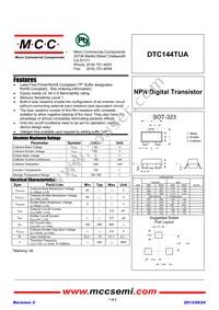 DTC144TUA-TP Datasheet Cover