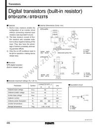 DTD123TSTP Datasheet Cover